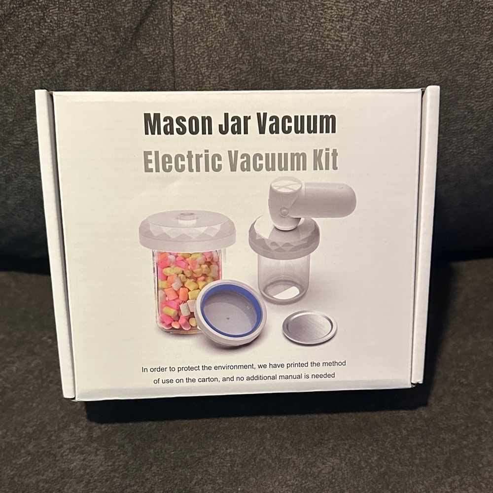 NWT Electric Mason Jar Vacuum Kit